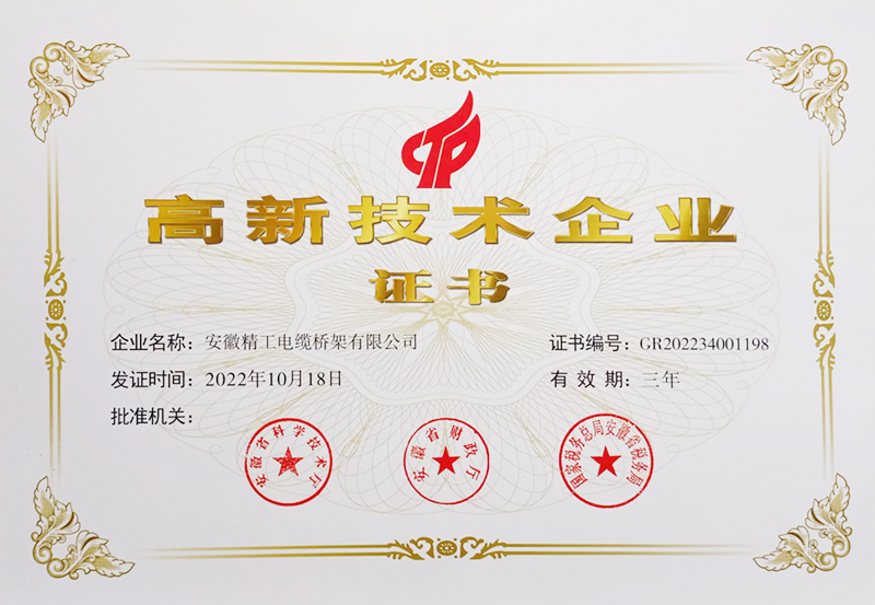 高新 技術（shù）證（zhèng）書